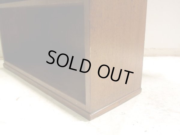 画像10: ラワン無垢材のヴィンテージ本棚 ブックシェルフ