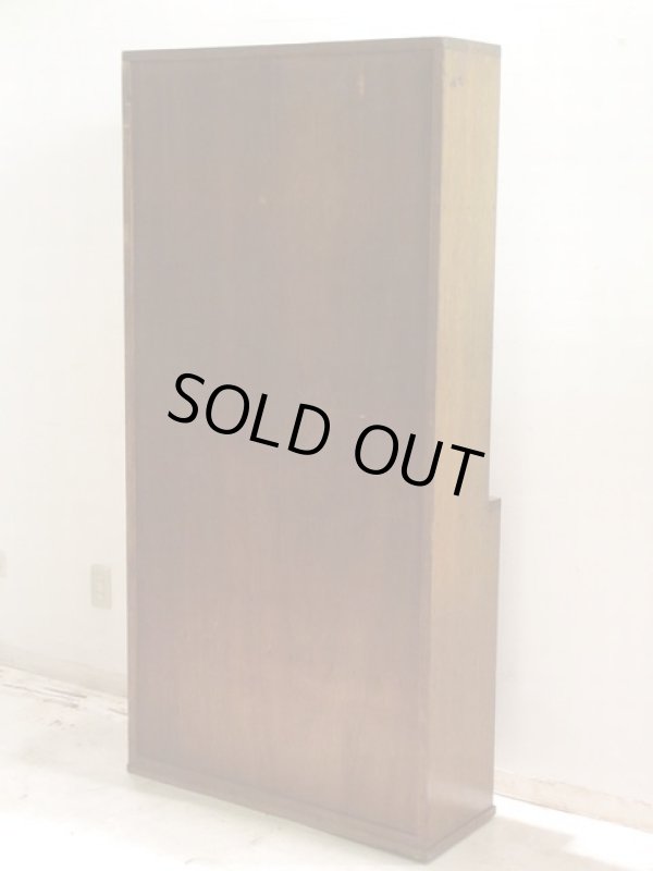 画像2: ラワン無垢材のヴィンテージ本棚 ブックシェルフ