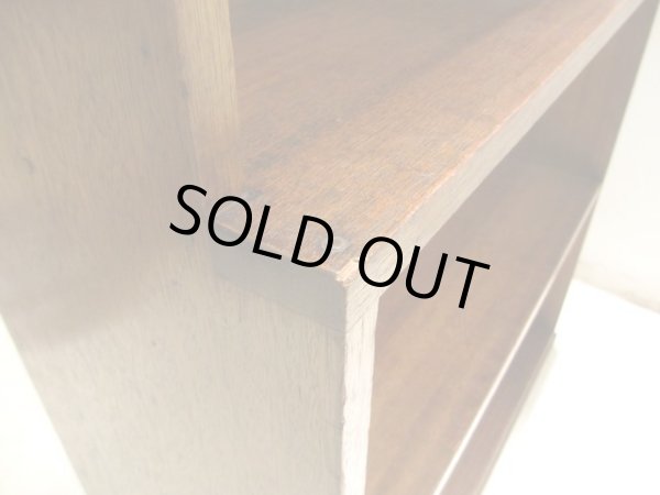 画像9: ラワン無垢材のヴィンテージ本棚 ブックシェルフ