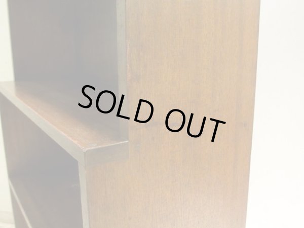 画像8: ラワン無垢材のヴィンテージ本棚 ブックシェルフ