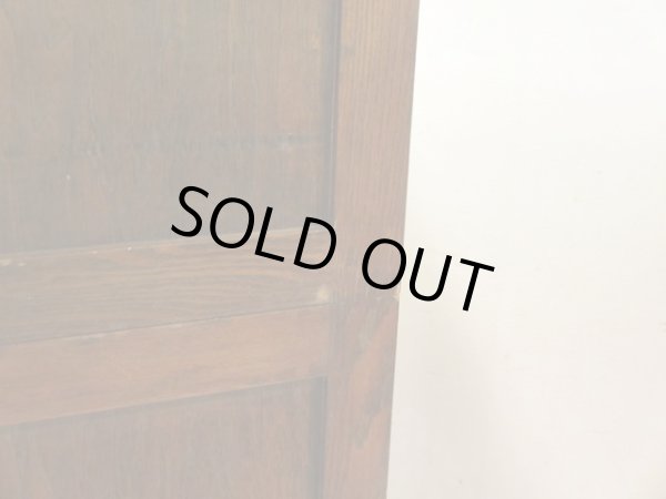 画像14: アンティーク ダイヤガラスのガラス戸棚 食器棚