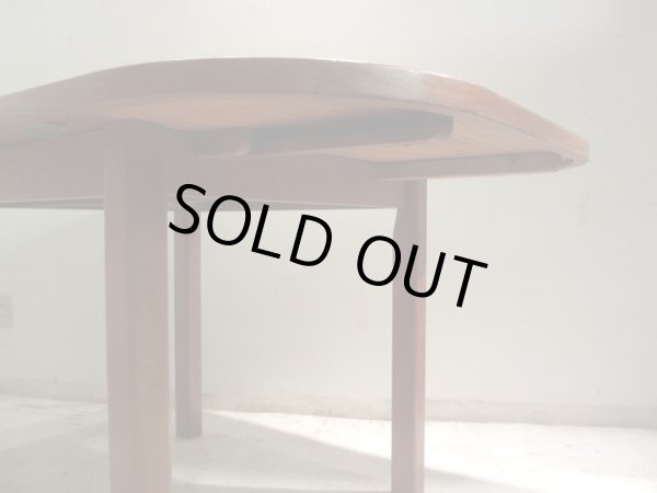 画像12: 北欧デザイン チーク材のエクステンションテーブル