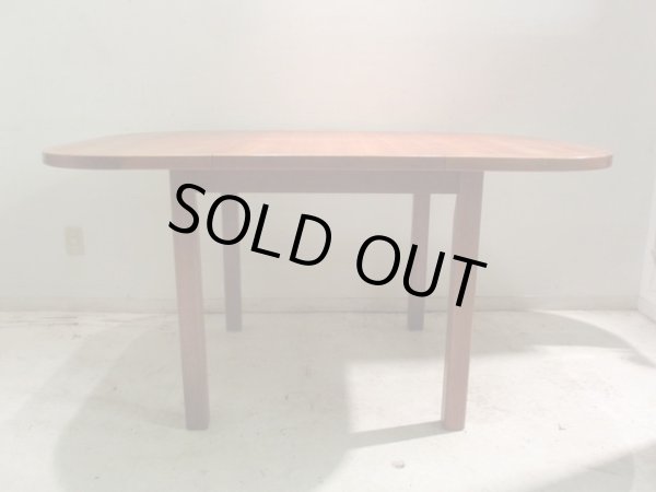 画像3: 北欧デザイン チーク材のエクステンションテーブル