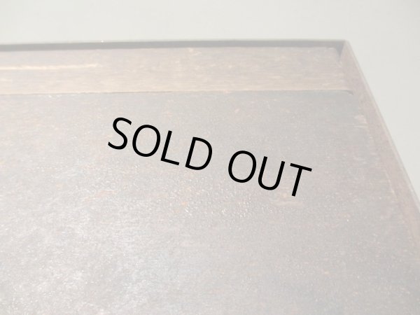 画像12: アンティーク 深い木味の天板 鉄脚テーブル 陳列台