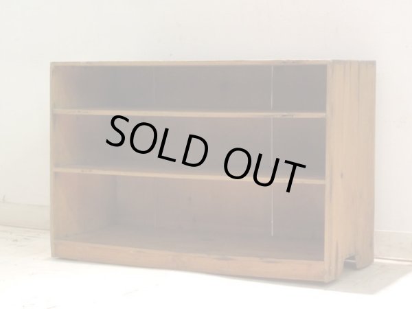 画像5: アンティーク 素朴な木味の整理棚