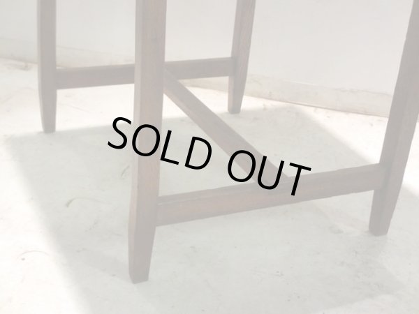 画像13: アンティーク 深い木味の平机