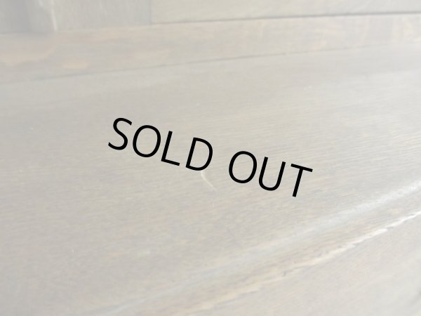 画像15: アンティーク 古い洋館のガラスキャビネット 楢無垢材