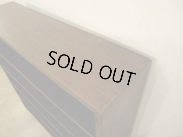 画像7: アンティーク ラワン無垢材の収納棚 (2)