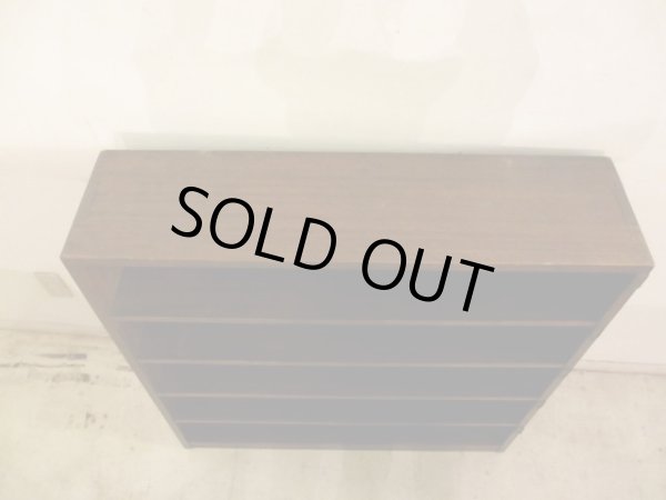 画像6: アンティーク ラワン無垢材の収納棚 (2)