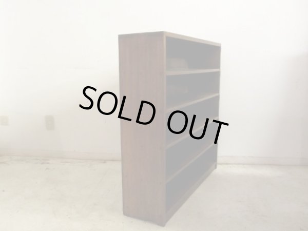 画像6: アンティーク ラワン無垢材の収納棚 (1)