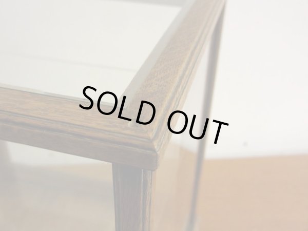 画像9: アンティーク 楢無垢材の5面ガラス卓上ショーケース