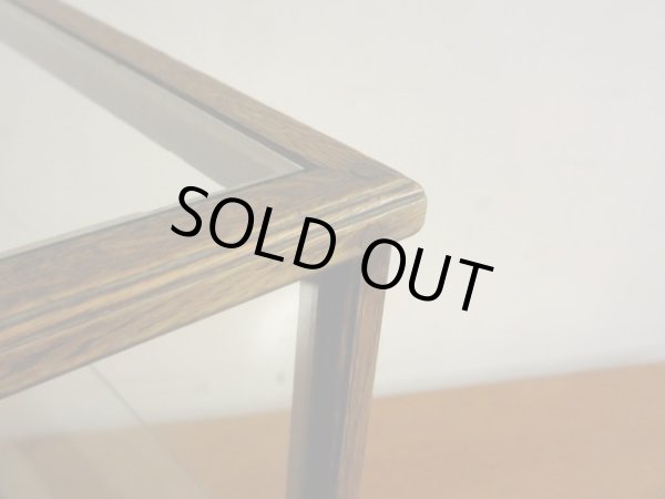 画像10: アンティーク 楢無垢材の5面ガラス卓上ショーケース