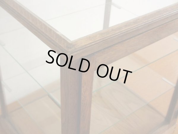 画像6: アンティーク 楢無垢材の5面ガラス卓上ショーケース