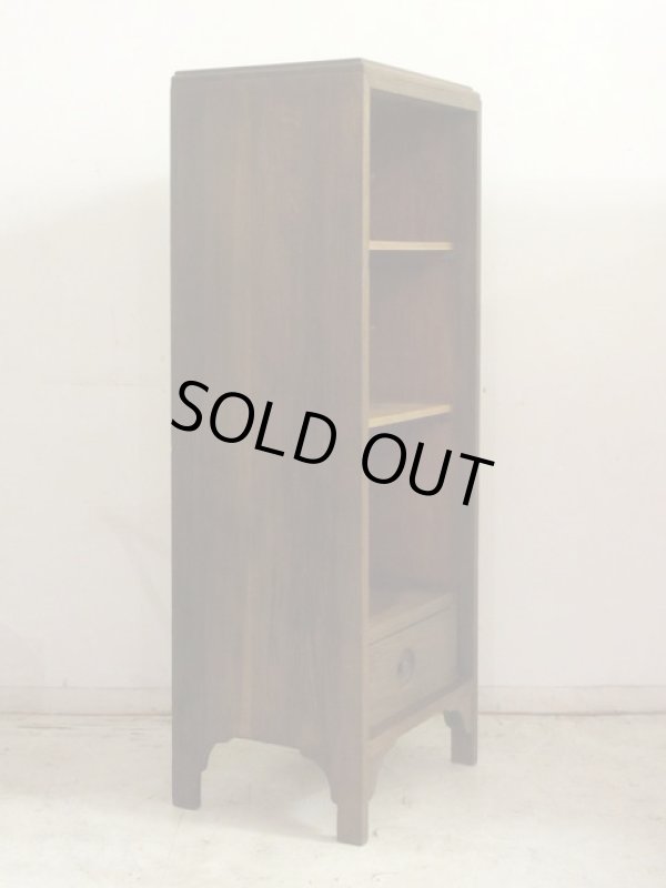 画像2: ヴィンテージ オーク無垢材の飾り棚