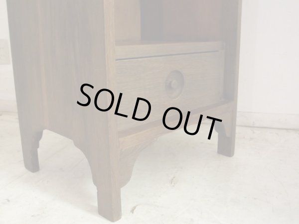 画像11: ヴィンテージ オーク無垢材の飾り棚