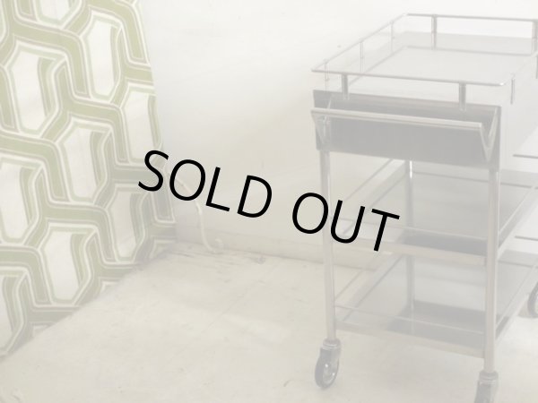 画像6: 古い 医療用ステンレスワゴン