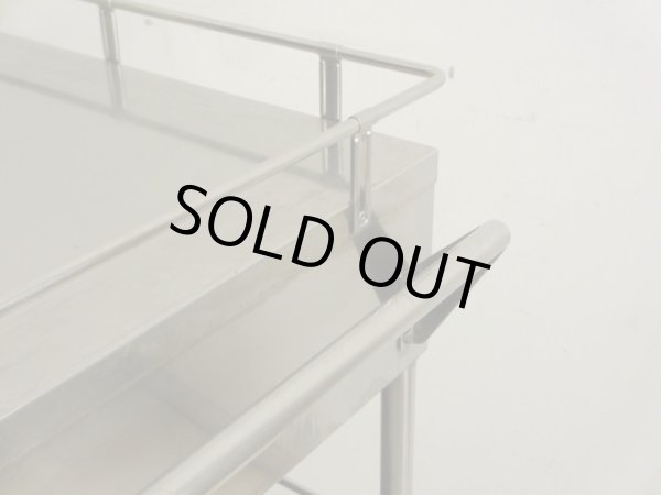 画像10: 古い 医療用ステンレスワゴン