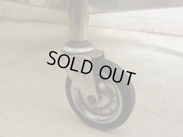 画像13: 古い 医療用ステンレスワゴン