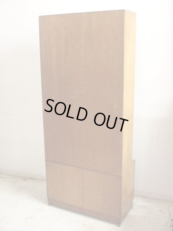 画像2: 木味良い ヴィンテージガラス戸棚 