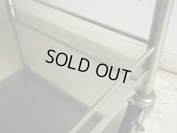 画像12: 古い 医療用ステンレスワゴン