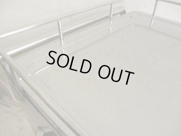 画像9: 古い 医療用ステンレスワゴン (2)