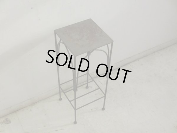 画像3: ヴィンテージ アイアン製の花台