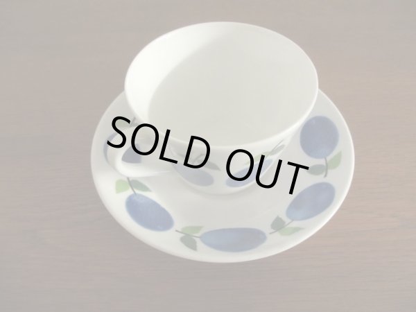 画像2: ヴィンテージ グスタフスベリ プルーヌス カップ&ソーサー (2)