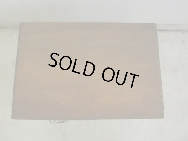 画像5: アンティーク 楢材のブックスタンド付5杯小引出し