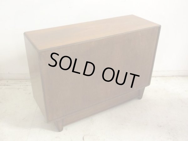 画像5: ヴィンテージ ジャパニーズモダンなガラス戸棚 ローボード