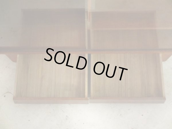 画像6: ヴィンテージ ジャパニーズモダンなガラス戸棚 ローボード