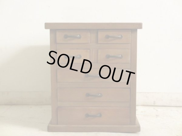 画像4: アンティーク 7杯小引出し