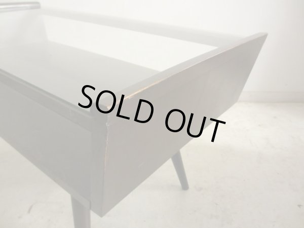 画像7: レトロ ヴィンテージ ガラストップセンターテーブル コーヒーテーブル