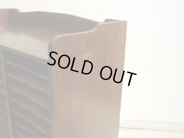 画像6: アンティーク 木製カルテケース 書類棚