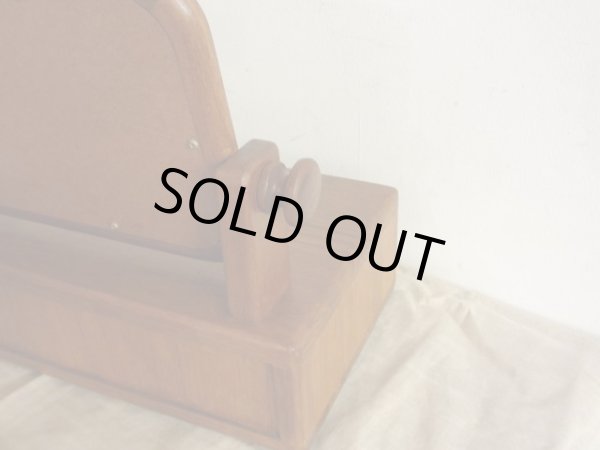 画像7: 北欧デザイン チーク材の2杯引出し卓上ミラー ミニドレッサー