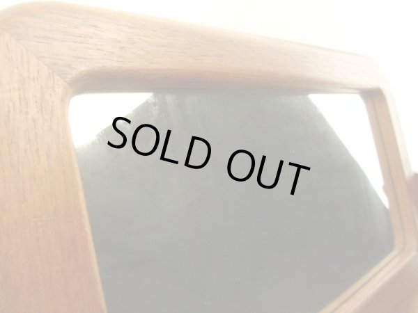 画像8: 北欧デザイン チーク材の2杯引出し卓上ミラー ミニドレッサー