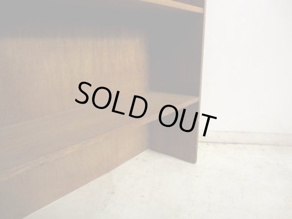 画像10: ヴィンテージ ラワン無垢材の素朴な収納棚 本棚