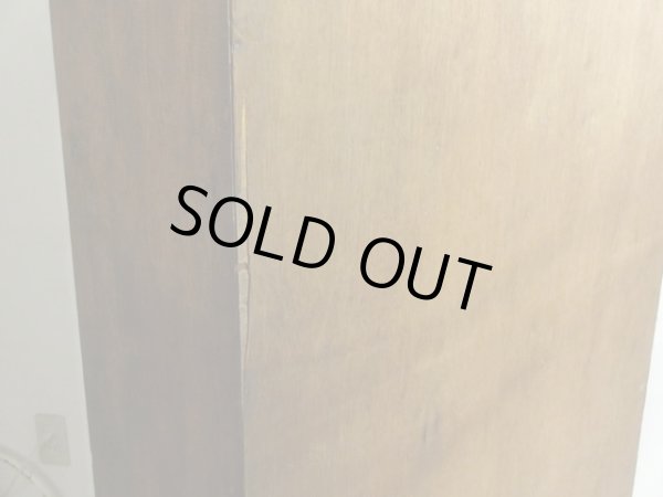 画像13: ヴィンテージ ラワン無垢材の素朴な収納棚 本棚