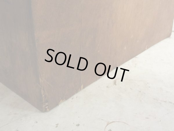 画像14: ヴィンテージ ラワン無垢材の素朴な収納棚 本棚