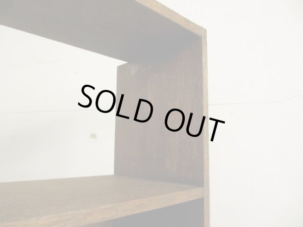 画像6: ヴィンテージ ラワン無垢材の素朴な収納棚 本棚