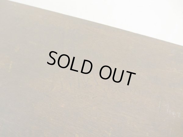 画像7: 昭和レトロ 古い学校の机 木製デスク (2)