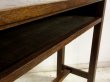 画像10: 昭和レトロ 古い学校の机 木製デスク (1)