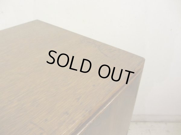 画像9: 昭和レトロ 12杯引出し付の戸棚 ローボード