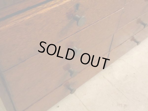 画像15: 昭和レトロ 12杯引出し付の戸棚 ローボード