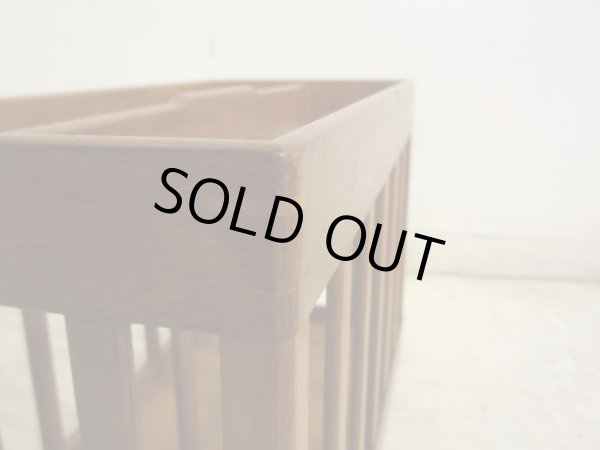 画像8: 北欧デザイン チーク材 格子の壁掛けマガジンラック