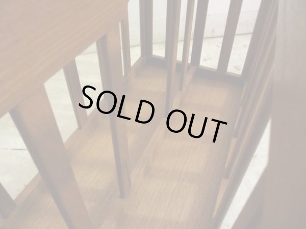 画像9: 北欧デザイン チーク材 格子の壁掛けマガジンラック