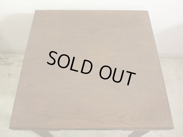 画像3: 深い木味のエクステンションダイニングテーブル 