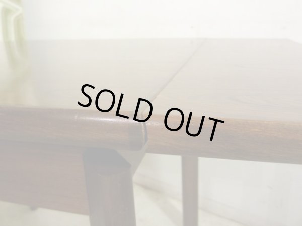 画像10: 深い木味のエクステンションダイニングテーブル 