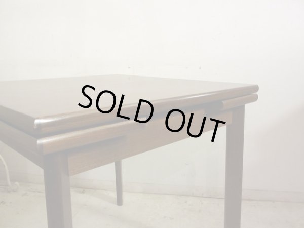 画像5: 深い木味のエクステンションダイニングテーブル 