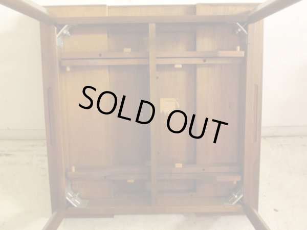 画像15: 深い木味のエクステンションダイニングテーブル 