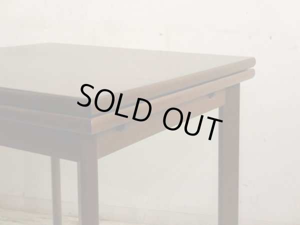 画像6: 深い木味のエクステンションダイニングテーブル 